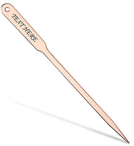 OXYEFEI Brieföffner, Eleganter Brieföffner mit Gravur als Geschenk aus Edelstahl Personalisierte schöne Geschenk-Idee für Männer und Frauen zum Geburtstag Kann den Gravurinhalt Anpassen (Roségold)