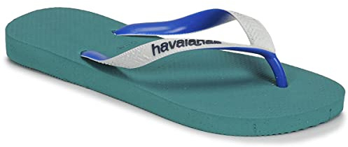 Havaianas - Top Mix, Chanclas Cómodas, Duraderas y Ligeras, Tiras Bicolor con la Bandera de Brasil, Suela Antideslizante, Adultos Unisex