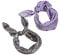 Urban Classics Unisex Satin Bandana 2-Pack one size lavender/asphalt