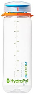 HydraPak Recon Twist & Sip Wide Mouth Water Bottle (24oz, Confetti) | Recycled Plastic, BPA Free, Eco Friendly, Easy Carry, Leakproof, Slim Shape, for Camping & Backpacking