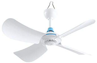 Allayu 6 Blatt Deckenventilator, USB betriebene leise hängende Ventilatoren, Sommerkühler, Büro, Schlafsaal, Camping, Picknick, Outdoor Aktivitäten