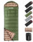 POEPORE Schlafsack Outdoor für Erwachsene 3-4 Jahreszeiten Flanell Schlafsäcke Deckenschlafsack Warmer mit Reißverschluss für Arme und Füße beim Camping Wandern Angeln 230x90CM Olive