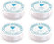 0.5mm Elastic Bead Thread Bracelet String, Clear Elastic Thread for Bracelet Making - 4 Rolls/52m