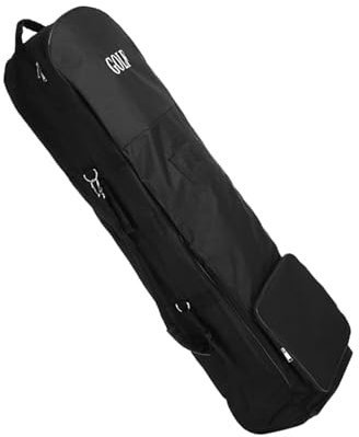 XJYMCOM Golf Stand Bag Strap Black Golf Travel Bag Professional Padded Foldable Holiday Golf Travel Cover for Golf Gear Transportation