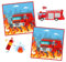 Silkwish 80 Stück Servietten Feuerwehr, 33x33Cm(Erweitert) Quadratisch Feuerwehr Servietten Kindergeburtstag für Jungen/Mädchen Geburtstag, Feuerwehr Geburtstag Deko, Partygeschirr