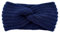 Winter Häkelarbeit Stirnband Mädchen Frauen Haarband Verdicken Stirnbänder Kopfband Haarband Ohrenwärmer Headwrap für Einkaufen Skifahren Laufen,Navy blau