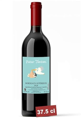 Vin Rouge demi bouteille 37,5 cl Anne Bournac de Coninck - Etiquette personnalisée bouteille vin personnalisée [ Bouteille de vin personnalise ] (1)