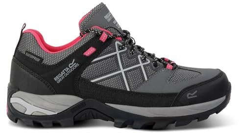 Regatta Lady Samaris III Low Cut Walking Shoes Waterproof Durable Hiking Footwear Grey