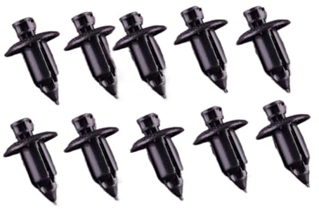 [Replacement] 50 Stück Frontstoßstange Grille Grill Unterstützung Zierclip Halter Schwarz Nylon Passend for Volvo V70 S80 XC90 S60 V60 3533394 [WANZHI]