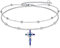 YAFEINI Kreuz Knöchel Armbänder Sterling Silber Religius Doppelkette Fußkettchen Christliche Taufe Layered Fußkettchen Schmuck Geschenke für Damen Mädchen (Faith Kreuz Fußkettchen)