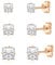 Cangall Silver Studs Earrings for Women, 3 Pairs 925 Sterling Silver Square Stud Earring Set, Unisex Tiny Hypoallergenic Earrings Rose Gold, Cartilage Sleeper Cubic Zircon Men's Earrings Rose Gold