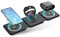 Groov-e Triton Wireless Charging Station - 3-in-1 Magnetic Folding Wireless Phone Charger with Fast Charging for Smartphones, Android, iPhone, AirPods, Apple Watch, & Wireless Earbuds