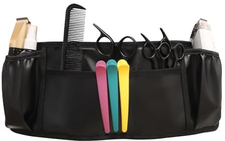 Friseurschürze – Friseurschürze, Schürze, Taillengürtel | Friseur-Haarschneidewerkzeug, PU-Leder-Friseurschürze, Professionelles Friseurwerkzeug-Aufbewahrungsholster Mit Taillengürtel Für Männer Und F