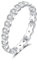 HeyMeili Bague d'éternité femme en argent 925 avec diamants simulés, bague de fiançailles alliance anniversaire