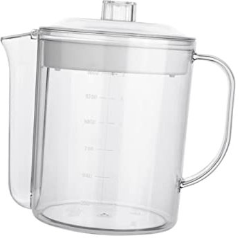 TOPBATHY 1500ml Grease Separating Cup Creative Kitchen Fat Separator with Strainer for Home Cooking Measuring Jug for Bacon Grease and Oil Storage