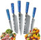 MDHAND Set de Couteaux de Cuisine,Couteaux de Cuisine 5 pièces tranchants en acier inoxydable avec manche ergonomique,Set cadeau parfait pour les cuisiniers professionnels et débutants