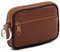 Charmoni - Portefeuille Homme - Porte Monnaie - Multi Poches - Fermeture éclaire - en Cuir véritable - pour Homme (Marron)