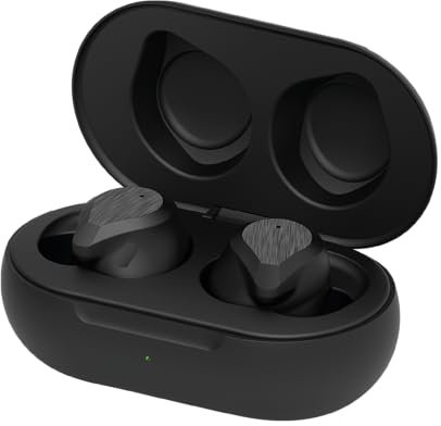 Juice Airphones Groove Wireless Earpods, Bluetooth Headphones, 26 Hours Play Time, Wireless Instant Connect Earpods with a Lightweight Design (Black)
