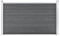 Fasba Gartenzaun Sichtschutzzaun Windschutzzaun Lamellenzaun Windschutz Sichtschutz Zaun Element Garten Terrasse WPC 180x105cm Grau
