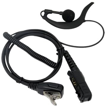NBCNZCTSAS Ohrhörer-Headset-Mikrofon passend for Motorola Radio DP2400 DP2600 XiR P6600 P6608 P6620 E8600 MTP3150 MTP3500 Funkgerät-Kopfhörer(C)