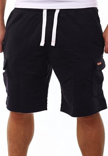 Reslad Kurze Hosen Herren - Cargo Shorts Herren Jogginghose - Sporthose Kurz Sommer Bermuda Short - Bequeme Freizeit Trainingshose RS-5097 Schwarz M