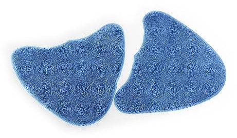 Abaodam 2pcs Blue Microfiber Steam Mop Replacement Pads Compatible Vax, Washable Steam Mop Cleaning Covers for Hardwood and Laminate Floors