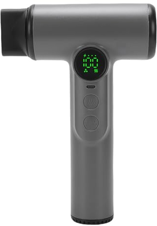 VELATEMOR Schnurloser Haartrockner, 200 W Schnelle Trocknung und USB -wiederaufladbare, 15600 MAh Tragbare Föhn mit Kühlem / Heißem Wind für Reisen