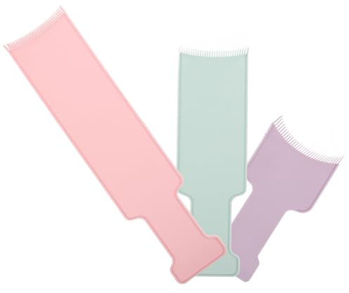 COLLBATH 3 Stück Balayage Färbebrett aus Kunststoff Vielseitig Einsetzbar und Schonend für Haar für Professionelle Friseure und Heimgebrauch