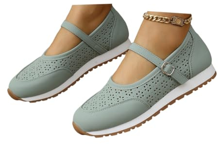 Onsoyours Mocassini da Donna Scarpe Tradizionali Basse Ballerine Morbide e Confortevoli A Verde 42 EU