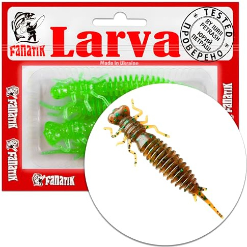 Gummiköder FANATIK Larva Aroma | Barsch Hecht Zander Döbel | 4-11cm, 0.5g - 11g | Gummifisch Jig Soft Bait Lure Kunstköder Angeln Köder Baits Lures Softbait