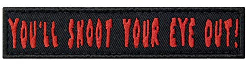 Tactical Funny Movie Biker Moral Patch bestickte Applikation Verschluss Haken & Schlaufe Emblem Shoot Your Eye