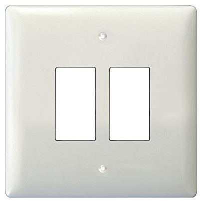 Varilight 2-Gang Grid Plate and Grid Frame Pack (Single Plate) Polar White
