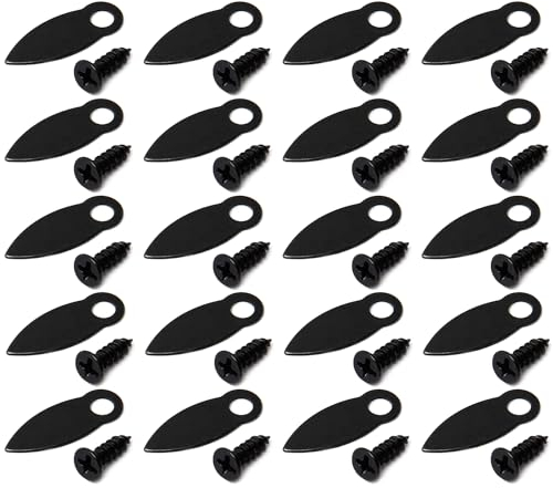 MroMax 20 Stück Bilderrahmen Drehknöpfe Metall Fotorahmenrückseite Clips 1,7 cm Tropfenform mit Schrauben Bilderrahmen Befestigungsteile zum Aufhängen von Bildern, Fotos, Zeichnungen und Postern Typ 4