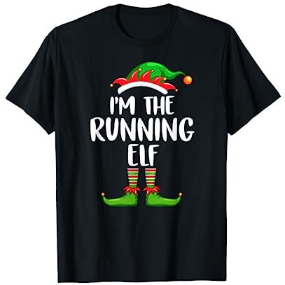I'm The Running Elf Shirt Matching Family Group Christmas T-Shirt
