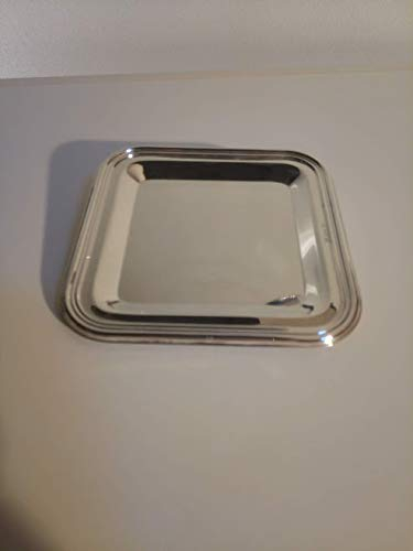 Generico Piattino Sottopane Stile Inglese in Argento 800 Massiccio lavorato a mano (Argento, Argento)
