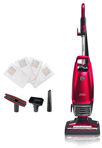 Kenmore BU4020, Intuition Nettoyeur de Tapis de Levage Vertical sous Vide avec 2 Moteurs d'aspiration avec Filtre HEPA Pet Handi-Mate Outil de Combinaison 3 en 1, Rouge