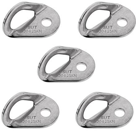 Milageto 5X Hanger Appendiabiti da Arrampicata in Acciaio Inossidabile Ancora da Arrampicata 25KN / 5600Lb