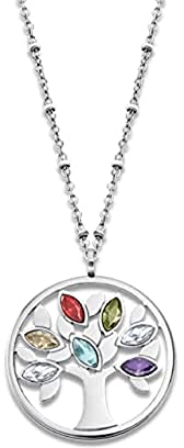 LOTUS STYLE Collar LS2192-1/1 Rainbow Acero inoxidable 316l Arbol vida 500.00 mm Mujer
