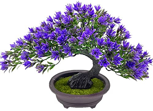Fycooler Artificial Bonsai Tree Realistic Artificial Japanese Juniper Tree Fake Plants - Decorative Artificial Trees Faux Plants in Pots for Home Decoration,Office/Windowsill/Yard,Zen Garden Décor