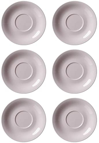 Ritzenhoff & Breker Jumbountertassen Doppio, 6er Set, Rosé, ø 17 cm, passend für Jumbotassen