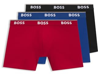 BOSS Herren Power Long Boxer Unterhosen Cotton Stretch 6er Pack