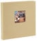 goldbuch 24 846 Fotoalbum mit Bildausschnitt, Bella Vista Beige, Erinnerungsalbum im Format 25 x 25 cm, Foto Album 60 weiße Seiten mit Pergamin-Trennblättern, Fotobuch mit Leineneinband, Sandfarben