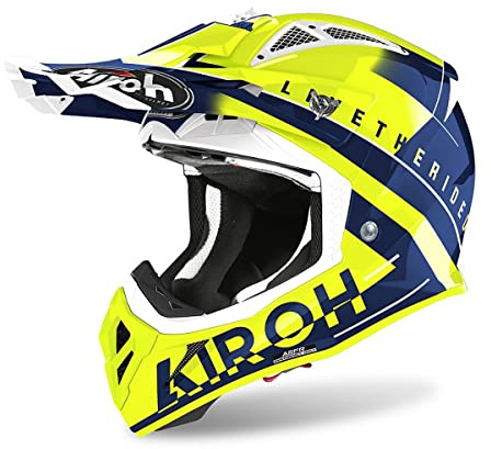 Airoh Motocross-Helm Aviator Ace Blau Gr. M