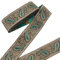 NBEADS 9m Jacquard Ribbon Trim, 5cm breit Grün Boho Woven Trim Ethnische Stickerei Polyester Flachband für Verschönerung Handwerk DIY Kleidung Accessoires Dekorationen