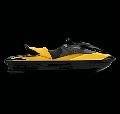 DualColorStampe Aufkleber kompatibel mit Sea Doo Sticker Elektro-Wassermotorrad FEEL FREE MARE Farbe wählbar COD.M0289 (mattschwarz)