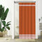 Uiiooazy Rideau Douche Étroit, Rideau de Douche Orange Anti Moisissure 90x180cm Terracotta Boheme Minimaliste Rideaux de Baignoire Tissu Lavable Imperméable Rideaux Salle de Bain avec 6 Crochets