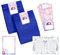 Minkocards Mitgebsel Kindergeburtstag Mädchen 12 Schiffe versenken + 12 Blöcke + 12 Geschenktüten (blau) + 12 Aufkleber Bowling Kegeln Gastgeschenke für Mädchengeburtstag