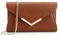 Milisente Clutch-Taschen für Damen, Hochzeit, Leder, Abendtasche, Metallic, Schultertasche, Geprägtes Leder, Braun
