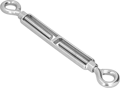 Tbest Spannschlösser, Drahtseilspanner, Edelstahl 304, Verstellbar, Spannschloss, Bolzen, Haken, Rigging-Zubehör, Typ OC (#2)