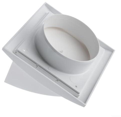 Rejilla de ventilación para campana extractora, salida de aire con válvula de ventilación externa (100 mm)